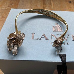 LANVIN Gold-tone crystal choker